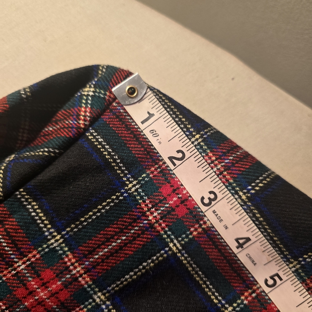 Vintage Pendleton Plaid Wool Blazer, EUC, Size 14, Red Black Green Blue - Picture 10 of 11
